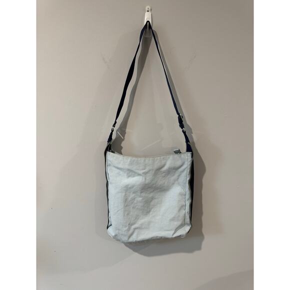 Kipling Era Crossbody Bag Light Blue & Navy Nylon, Adjustable Strap Everyday Bag - Picture 3 of 5